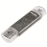 USB памет HAMA Тип USB-C Laeta 124161, 16GB, USB 3.1 Type-C, Сребрист