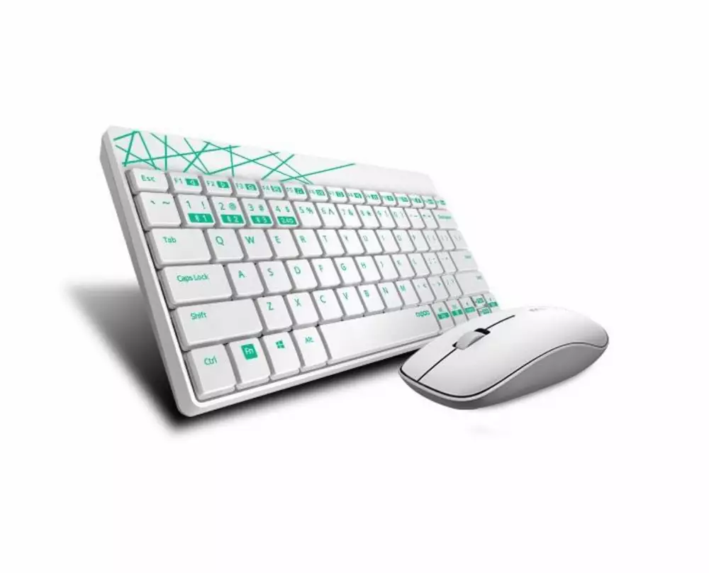 Комплект клавиатура и мишка RAPOO 8000M Multi mode Bluetooth White