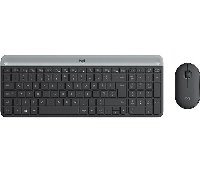 Kомплект безжични клавиатура с мишка Logitech MK470 Black