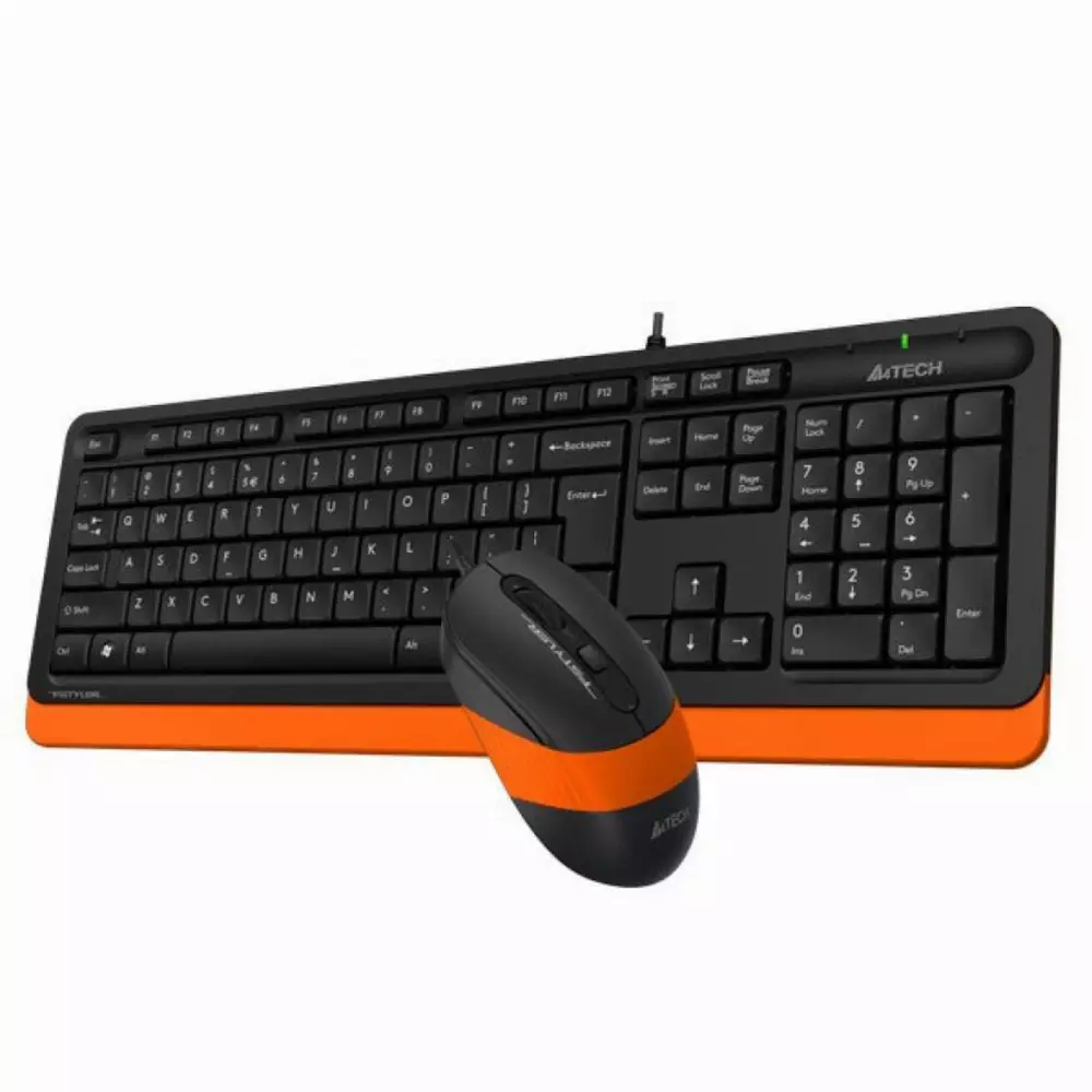 Комплект клавиатура и мишка A4TECH Fstyler F1010 Orange