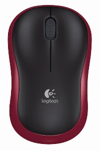 Мишка Logitech M185 Black/Red - 910-002240