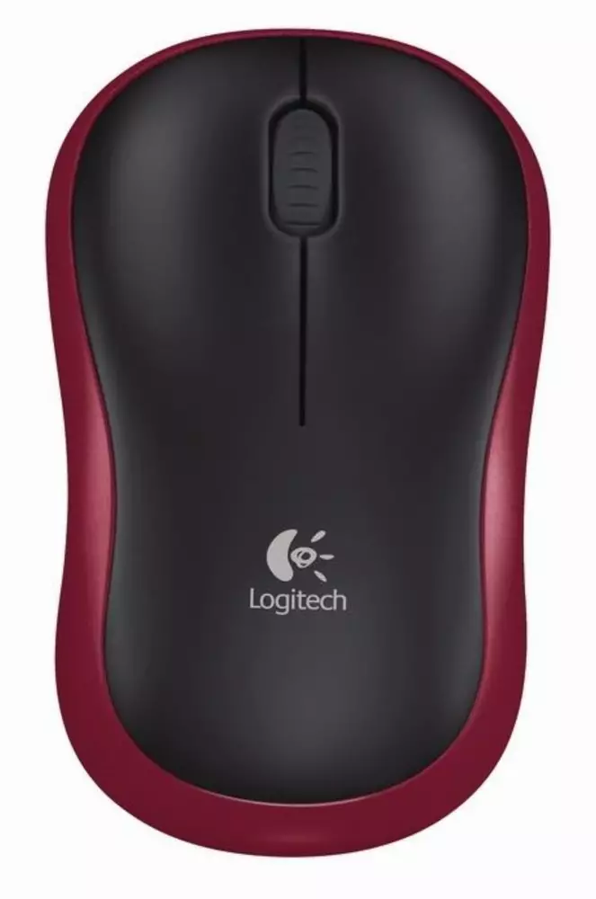 Мишка Logitech M185 Black/Red - 910-002240