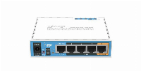 Безжичен Access point MiKrotik HAP RB951UI-2ND, 5 x 10/100 Mbps, PoE, Бял