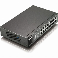 Суич ZYXEL GS1100-16, 16 портов, Gigabit, за монтиране в шкаф