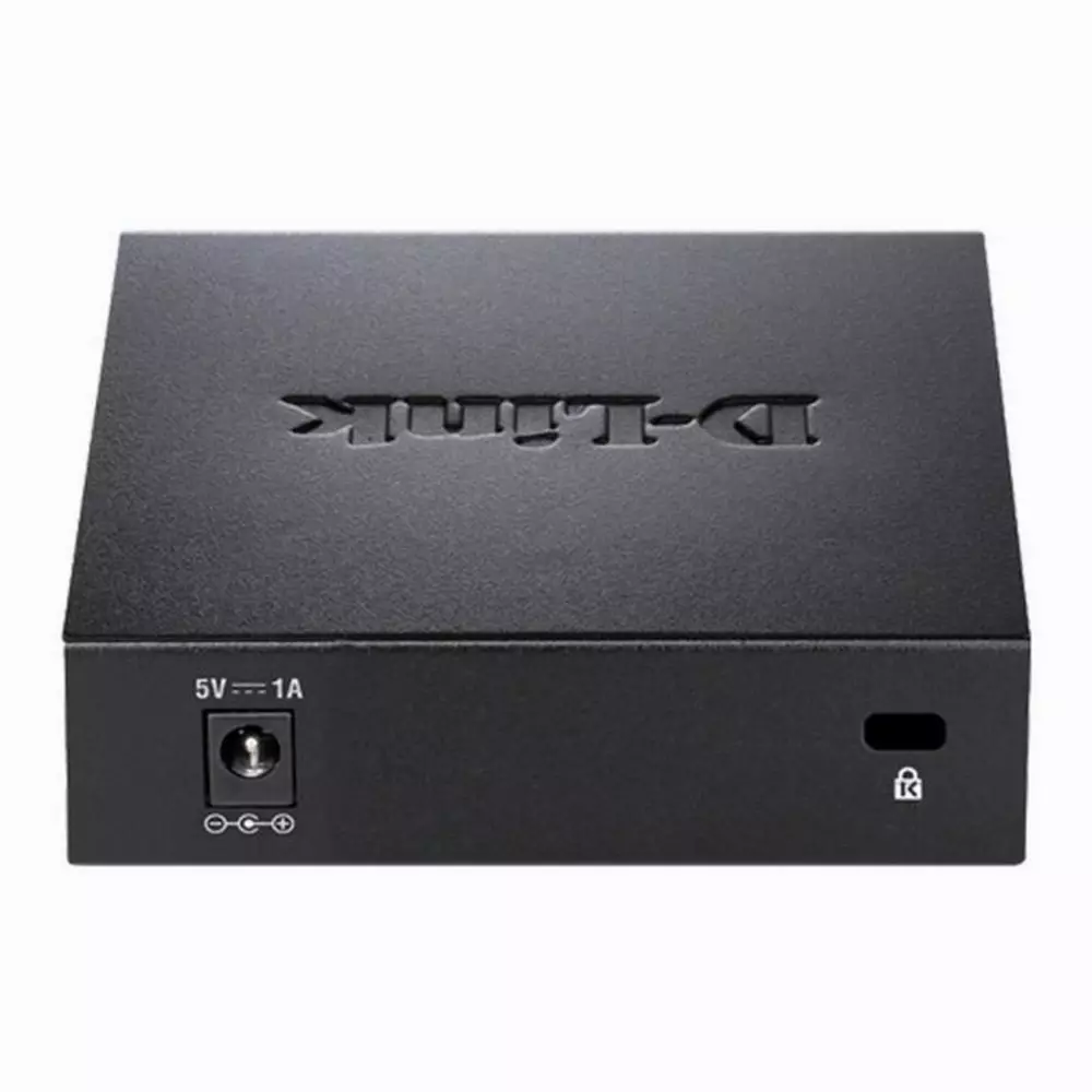 Суич D-Link DES-105/E, 5 портов 10/100, метален корпус