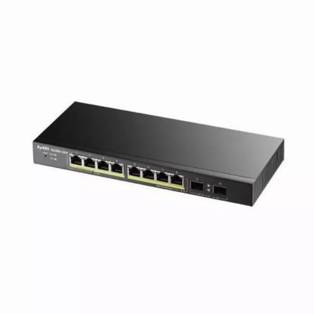 Суич ZYXEL GS1900-10HP, 8 портов управляем, Gigabit