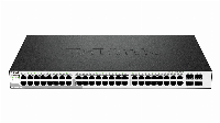 Суич D-Link DGS-1210-52, 48 портов 10/100/1000 Base-T port with 4 x 1000Base-T /SFP ports, управляем, за монтаж в шкаф