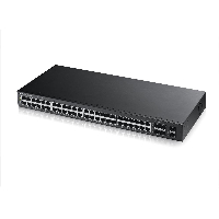 Суич ZYXEL GS1920-48, 44х GbE порта, 4х Combo порта SFP/RJ-45, управляем, за монтаж в шкаф