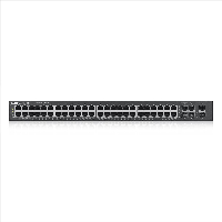 Суич ZYXEL GS1920-48, 44х GbE порта, 4х Combo порта SFP/RJ-45, управляем, за монтаж в шкаф