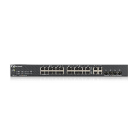 Суич ZYXEL GS1920-24V2, 24 портов Gigabit Smart-Managed,Fanless, за монтаж в шкаф