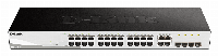 Суич D-Link DGS-1210-28, 28-портов 10/100/1000 Gigabit Smart Switch including 4 x 1000Base-T /SFP ports, управляем, за монтаж в шкаф