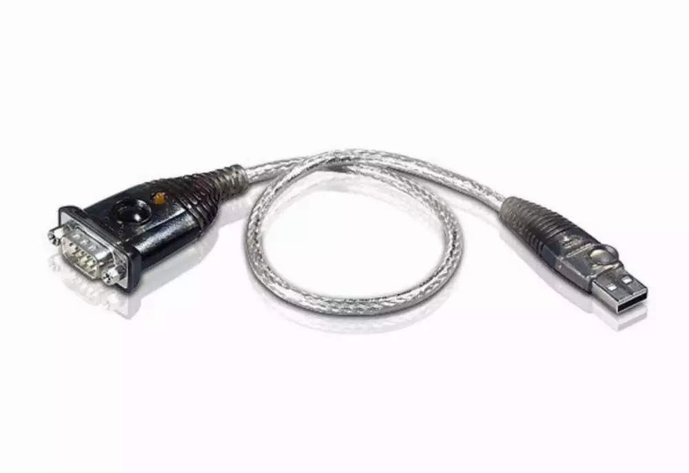 Кабел конвертор ATEN UC232, USB-A мъжко - Сериен порт RS232, 35 cm