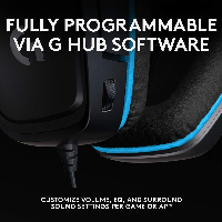 Геймърски слушалки Logitech G432, Микрофон, Черни