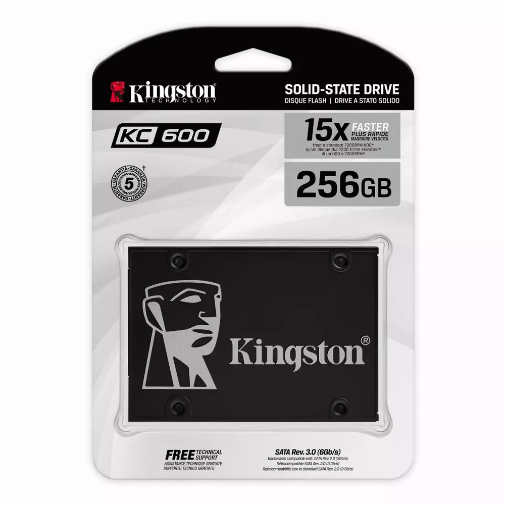 Диск SSD Kingston KC600 256 GB 2.5" SATA III