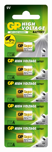Алкална батерия GP А10 9V за дистанционни /5бр./pack цена за 1 бр./