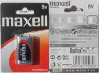 Цинк Манганова батерия MAXELL 6F22 /9V/ 1 бр. в опаковка -20бр/кутия