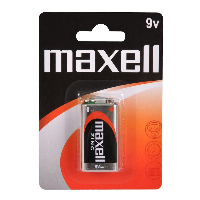 Цинк Манганова батерия MAXELL 6F22 /9V/ 1 бр. в опаковка -20бр/кутия