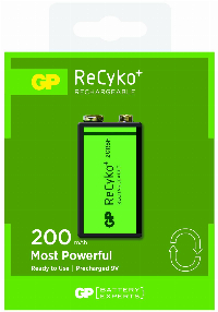 Акумулаторна Батерия GP R22 8.4V 200mAh RECYKO 20R8HN-GB1 NiMH 1бр. в опаковка GP