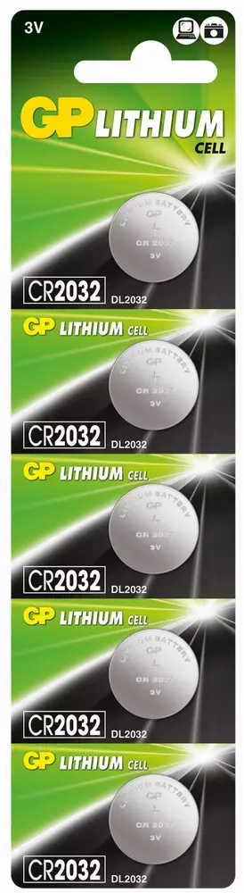 Бутонна батерия литиева GP CR2032 3V 1бр. /5pk/ GP