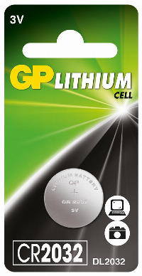 Бутонна батерия литиева GP CR2032 3V 1бр. /1pk/ GP