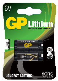 Батерия литиева фото 2CR5 6V GP