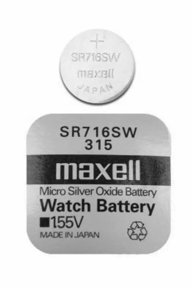 Бутонна батерия сребърна MAXELL SR-716 SW 1.55V /315/