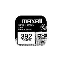 Бутонна батерия сребърна MAXELL SR-41 SW /384/ AG3   1.55V