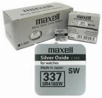 Бутонна батерия сребърна MAXELL SR-416 SW 1.55V /337/   1.55V