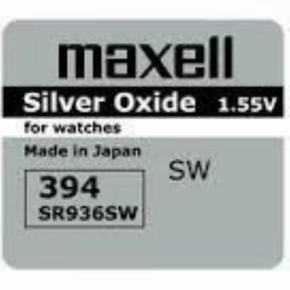 Бутонна батерия сребърна MAXELL SR-936 SW /AG9/, 394 1.55V
