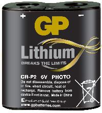 Фото литиева батерия GP CR-P2, 6V