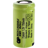 Акумулаторна батерия   NiMH 75AAH-B  2/3AA  1.2V 750mAh 1бр. GP BATTERIES