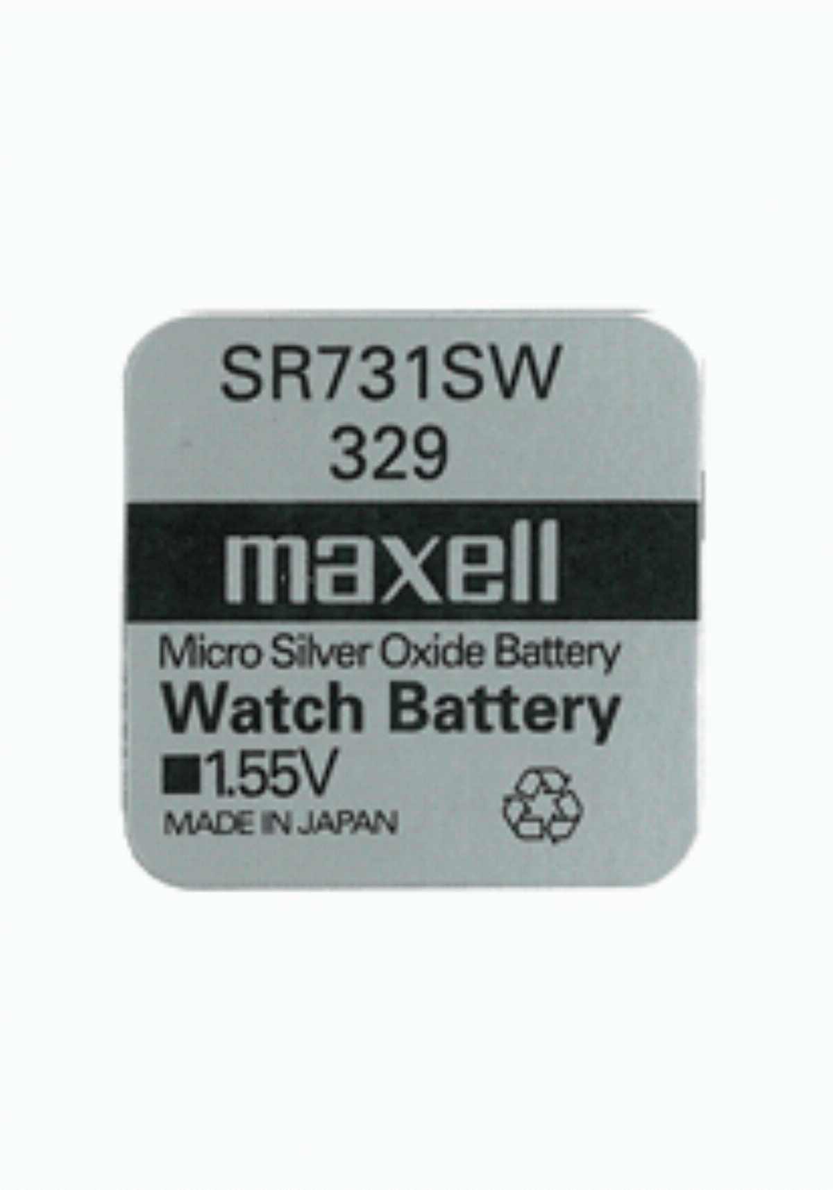 Бутонна батерия сребърна MAXELL SR-731 SW / 329/, 1.55V