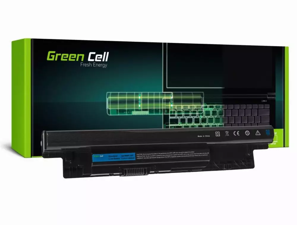 Батерия  за лаптоп Dell Inspiron 14 3000 15 3000 3521 3537 15R 5521 5537 17 5749 15R 10.8V 4400mAh GREEN CELL