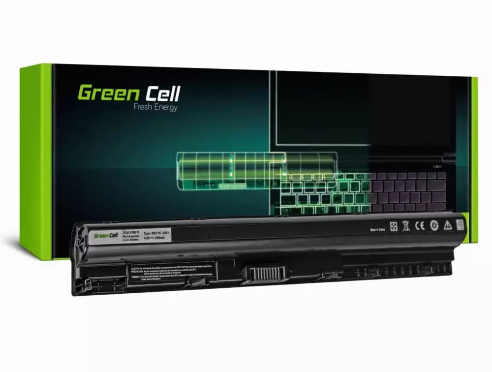 Батерия  за лаптоп Dell Inspiron 14 3451, 15 3555 3558 5551 5552 5555 5558, 17 5755 5758, Vostro 3458 3558 14.8V 2200mAh GREEN CELL