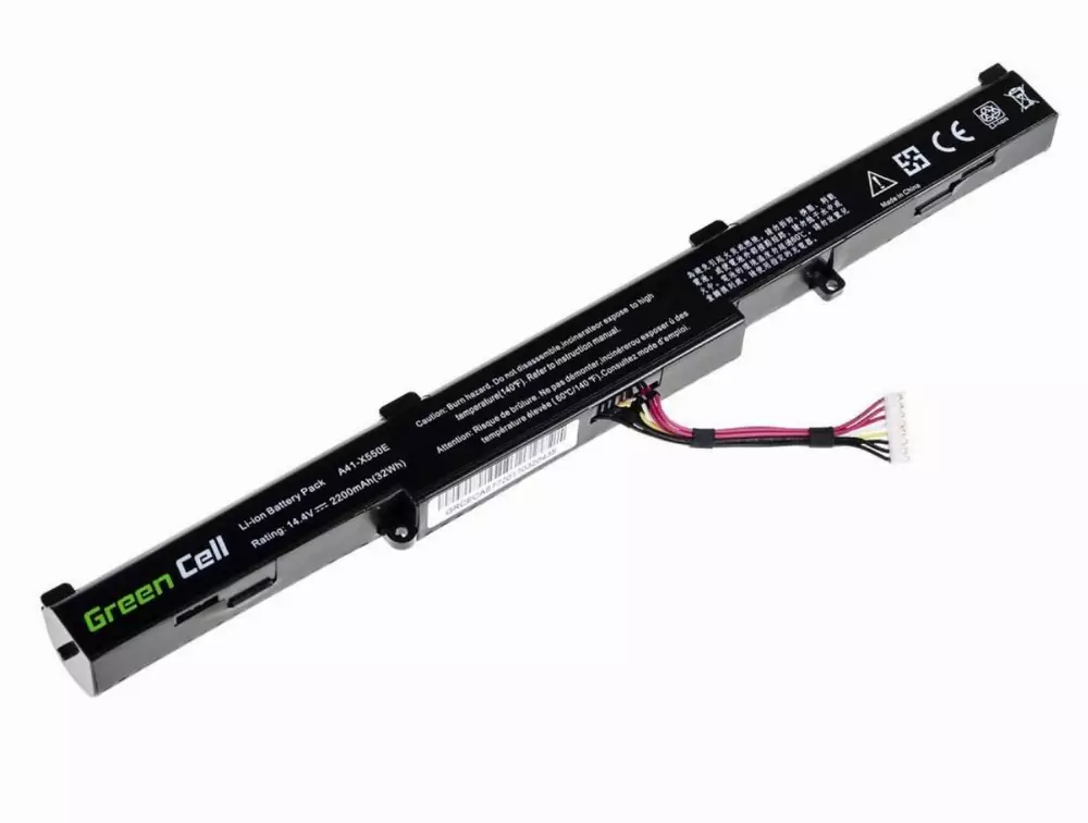 Батерия  за лаптоп Asus A41-X550E F550 F750 K550 K750 R510 R750 X550 X750 14.4V 2200mAh GREEN CELL