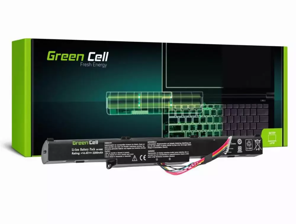 Батерия  за лаптоп Asus A41-X550E F550 F750 K550 K750 R510 R750 X550 X750 14.4V 2200mAh GREEN CELL