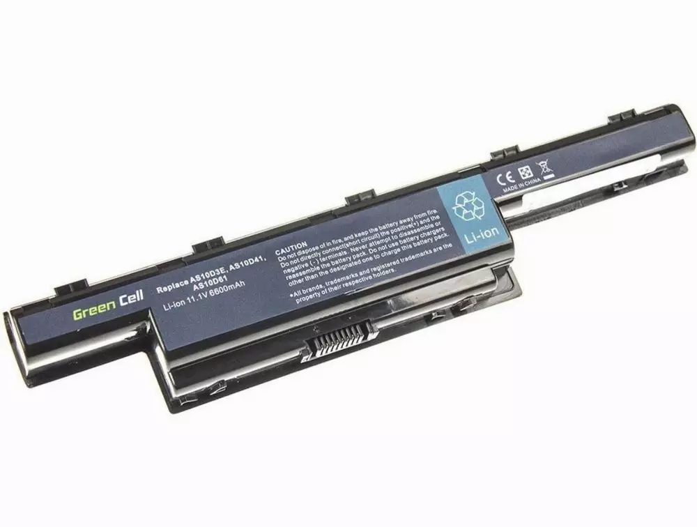 Батерия  за лаптоп Acer Aspire 5733 5741 5742 5742G 5750G E1-571 TravelMate 5740 5742 AS10D31  11.1V 6600mAh GREEN CELL