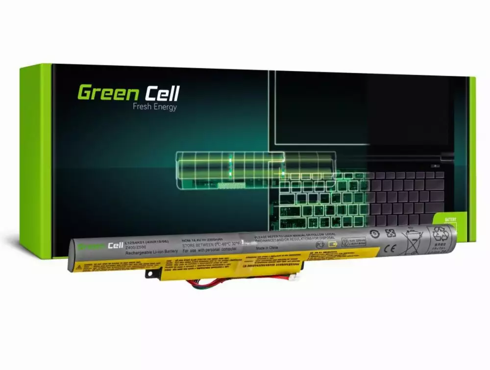 Батерия  за лаптоп IBM Lenovo IdeaPad P500 Z510 P400 TOUCH P500 TOUCH Z400 TOUCH Z510 TOUCH 14.8V 2200mAh GREEN CELL