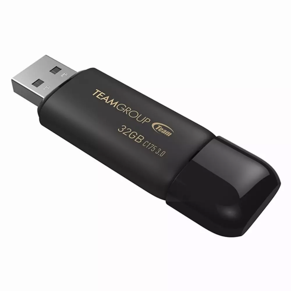 USB памет Team Group C175 32GB USB 3.2 Gen 1 Flash Drive Black - TC175332GB01