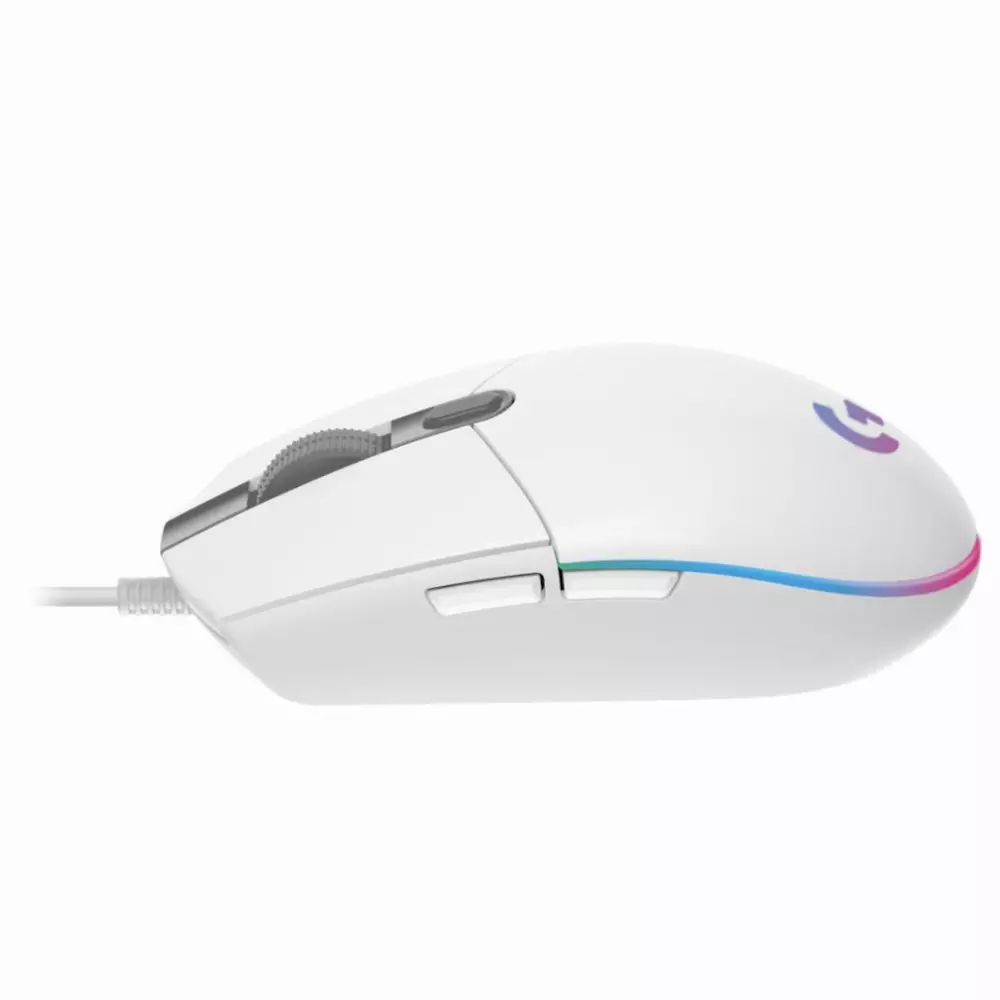 Геймърска мишка Logitech G102 LightSync RGB бяла