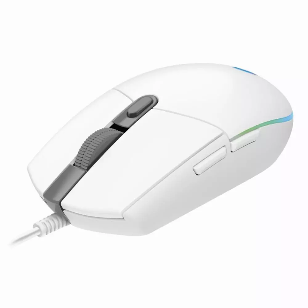 Геймърска мишка Logitech G102 LightSync RGB бяла