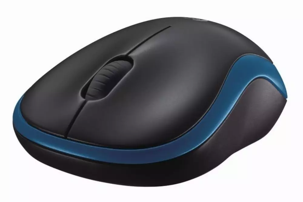 Мишка Logitech M185 Optical Wireless Безжична Blue - 910-002239