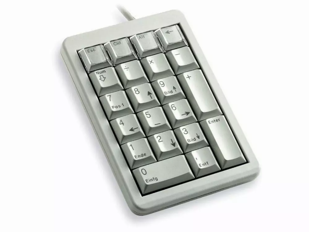Цифрова кийпад клавиатура CHERRY G84-4700 Grey