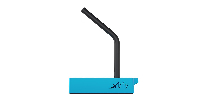 Геймърски аксесоар за кабела на мишката Xtrfy B4 Miami Blue