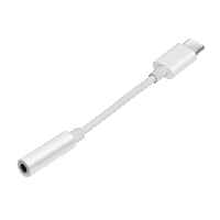Makki преходник Adapter Type-C M to 3.5mm audio jack 4P F, White - MAKKI-CBL-C-AUDIO-WH