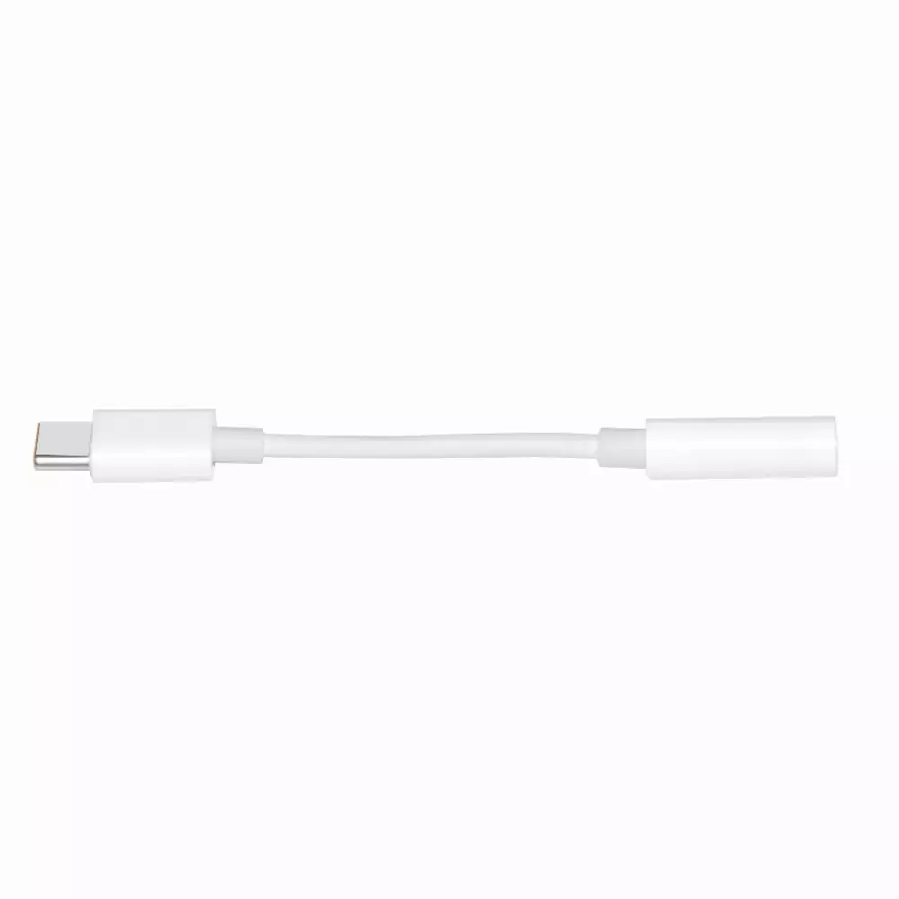 Makki преходник Adapter Type-C M to 3.5mm audio jack 4P F, White - MAKKI-CBL-C-AUDIO-WH