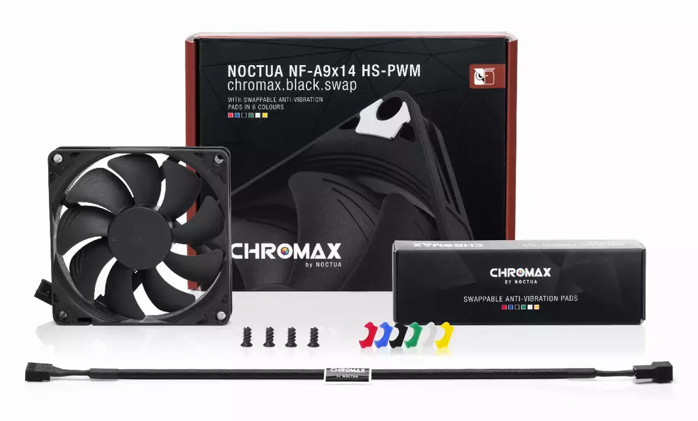 Вентилатор Noctua 92x92x14mm NF-A9x14 HS-PWM chromax.black.swap