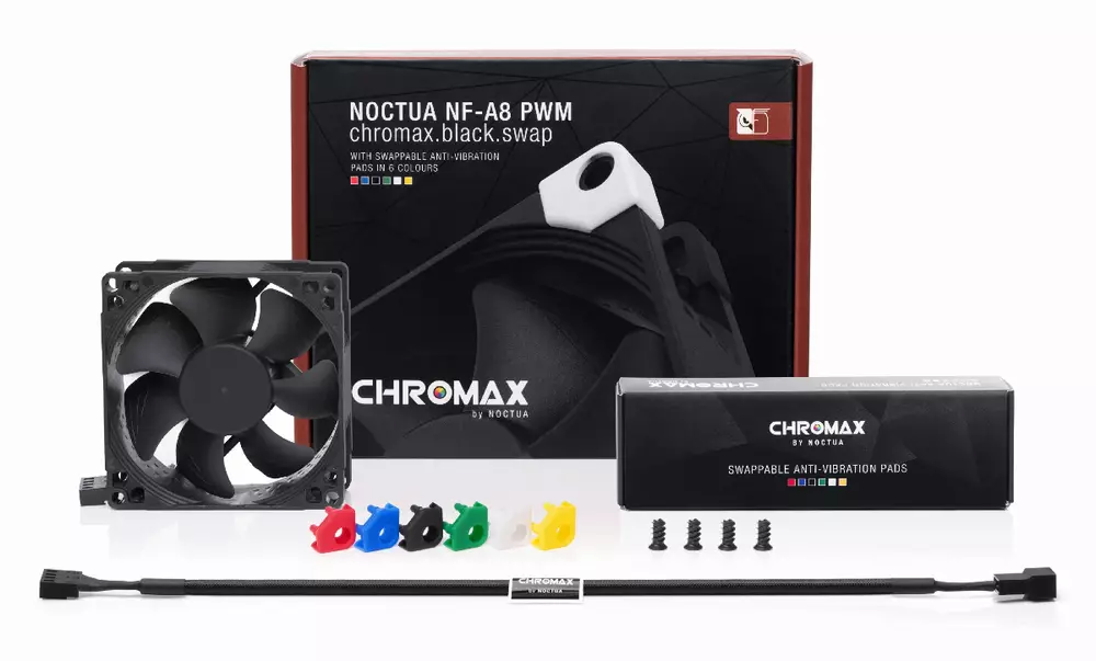 Вентилатор Noctua 80mm NF-A8 PWM chromax.black.swap