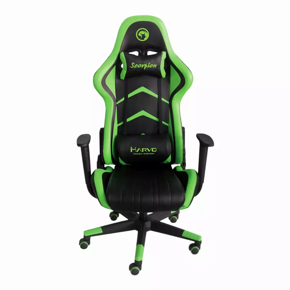 Геймърски стол Marvo CH-106 Black/Green - MARVO-CH-106-GN