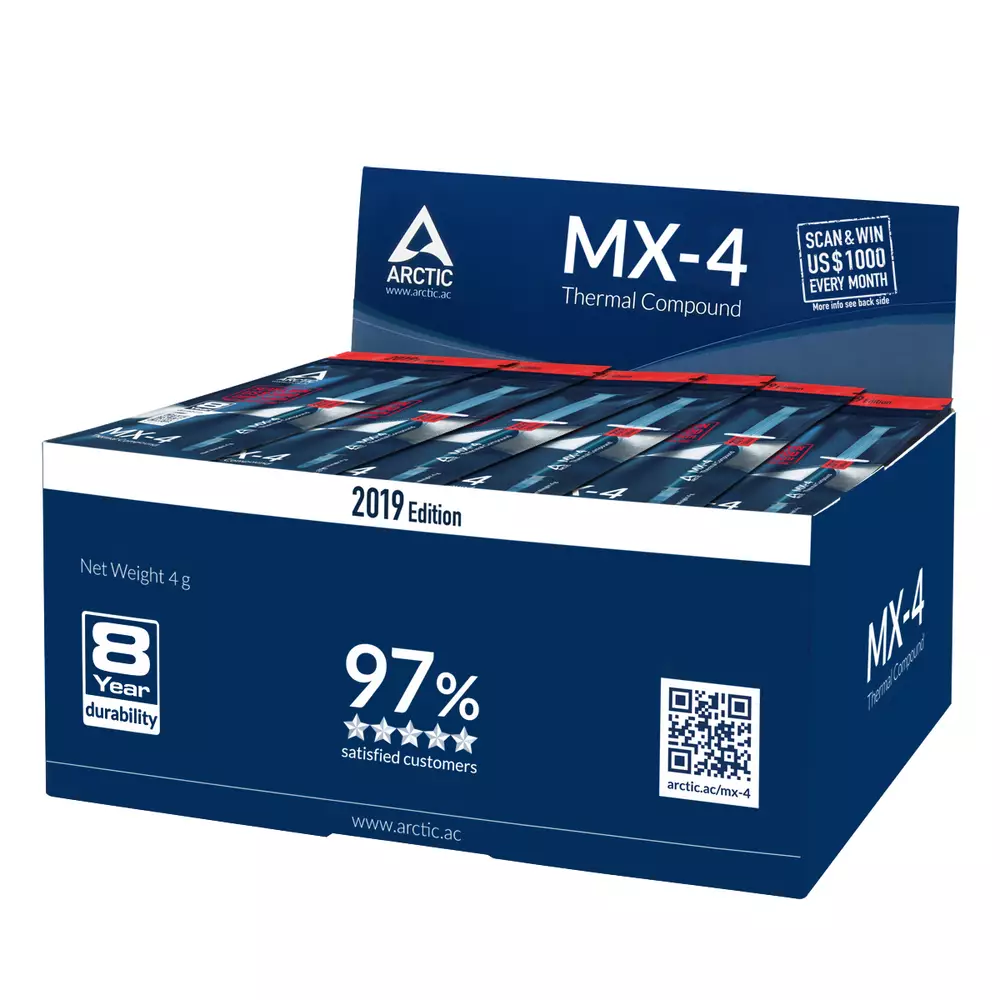 Термо паста Arctic MX-4 Thermal Compound 2019 Edition 4gr